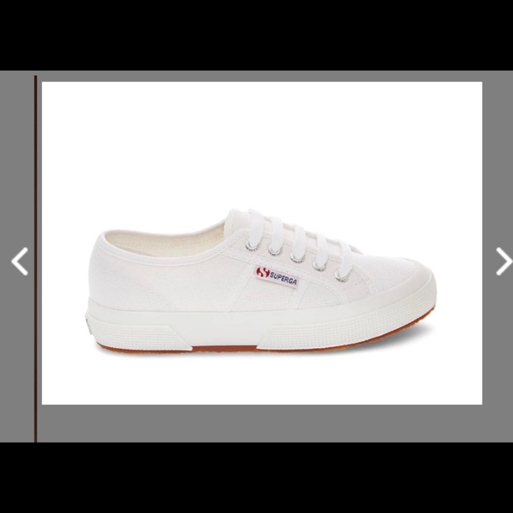 Superga White Canvas Low-Top Sneakers